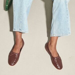 Freda Salvador Roma Round Toe Ballet Flat